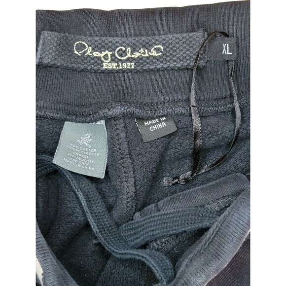 Play Cloths Joggers Black & White Logo Drawstring Zip Leg - Picture 9 of 9